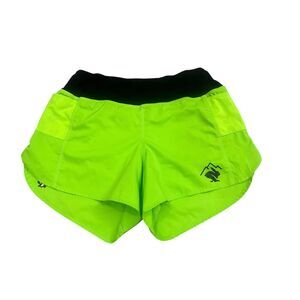 Rabbit Running Shorts Womens Small Neon Green Performance Athletic Lightweight